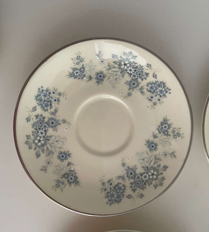 Vintage 27-Piece Michelle by Royal Doulton H 5078 - Romance Collection - Discontinued Blue & White