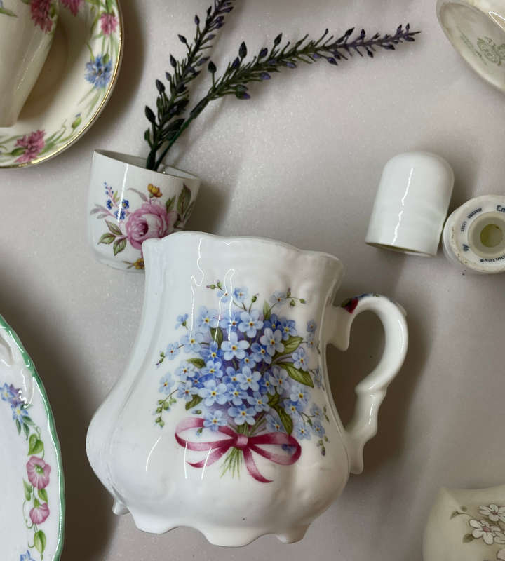 10-Piece Floral Cottage Chic Collection | Royal Worcester, Royal Doulton, Rosenthal, Staffordshire |