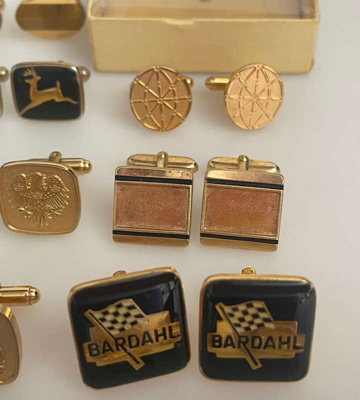 Vintage Cufflink & Tie Clip Collection  Mixed Lot | Stratton, Swank, Crown Jewelry