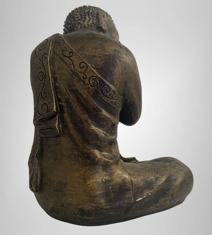 Resting Buddha Statue  23cm  Polyresin  Made in South Africa  Tranquil Design - Decor