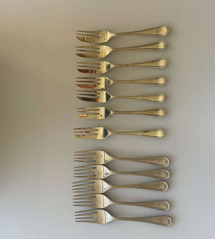Rare Collection of 85 Antique & Vintage Silver-Plated and Nickel Silver Forks - Wellner, JR & Sons,