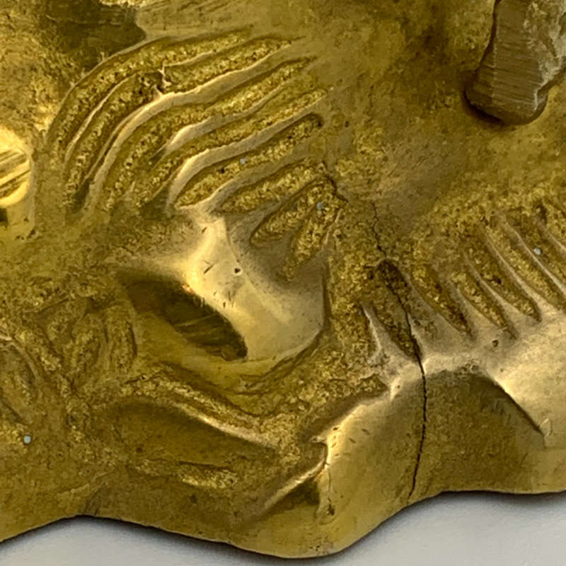 Vintage Brass Flying Eagle Sculpture  Feng Shui and Vastu Décor