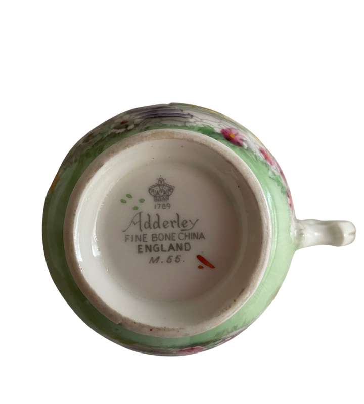 14-Piece Part Tea Service  Adderley Fine Bone China (c. 1947, England)
