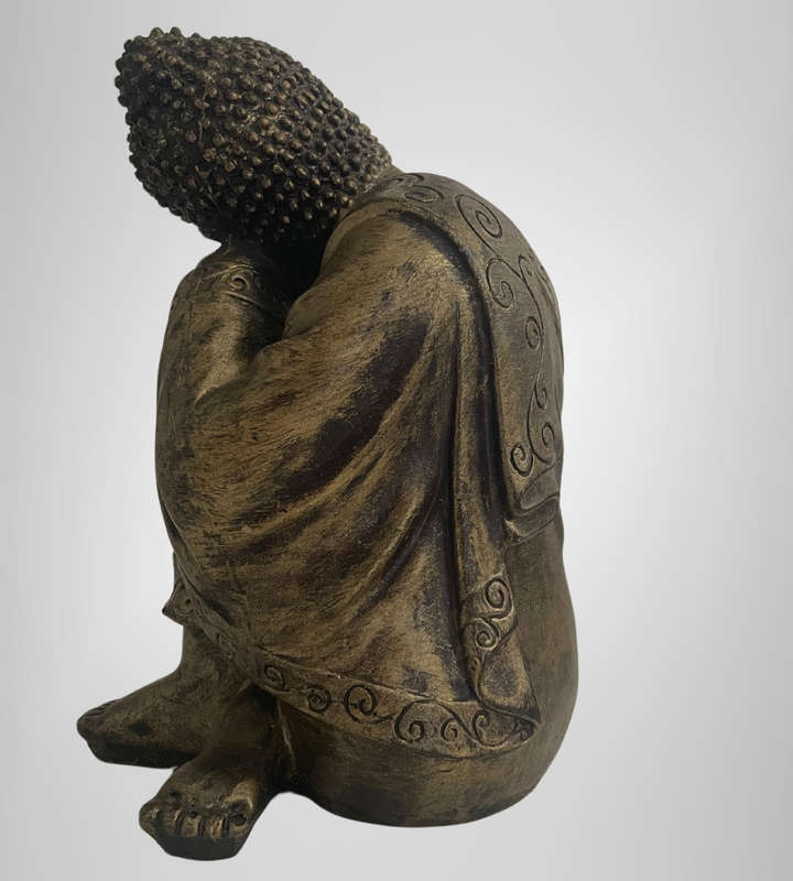 Resting Buddha Statue  23cm  Polyresin  Made in South Africa  Tranquil Design - Decor