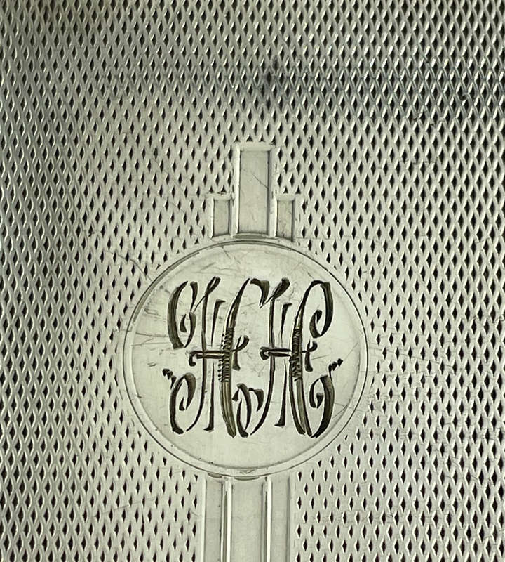 1930s Silver-Plated Cigarette Case  EPNS, Made in England, Monogrammed "HH"