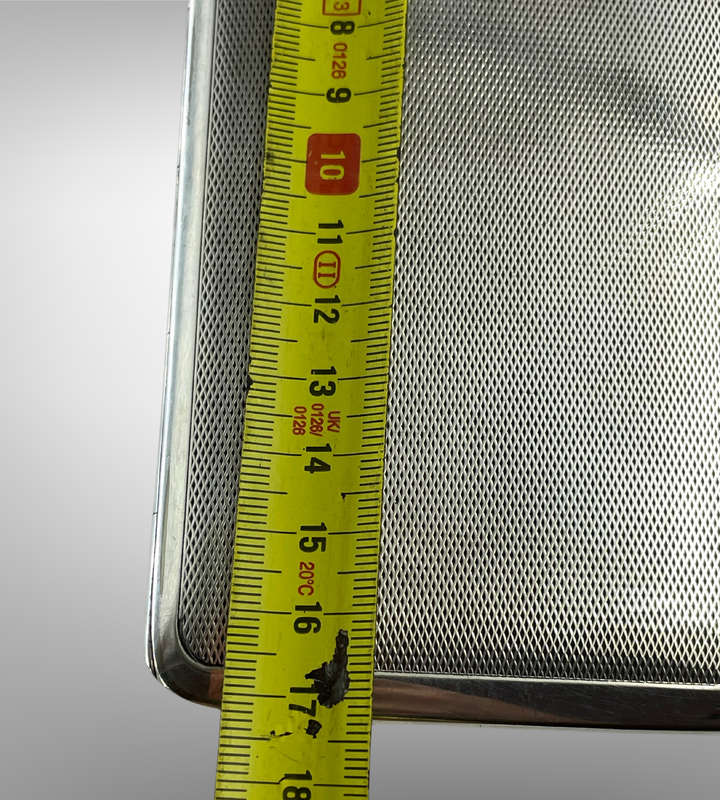 1930s Silver-Plated Cigarette Case  EPNS, Made in England, Monogrammed "HH"