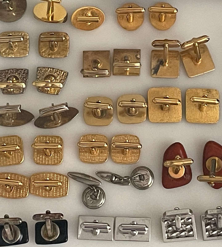 Vintage Cufflink & Tie Clip Collection  Mixed Lot | Stratton, Swank, Crown Jewelry