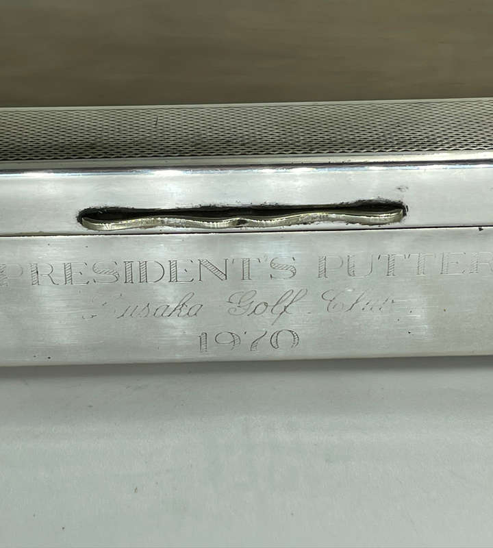 1970 Presidents Putter Lusaka Golf Club Commemorative Box  Aristocrat Jewelry box