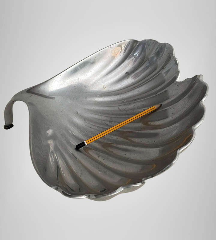 Large 36cm Pewter Shell Fruit Bowl  Kaleidoscope Designs  Statement Centrepiece