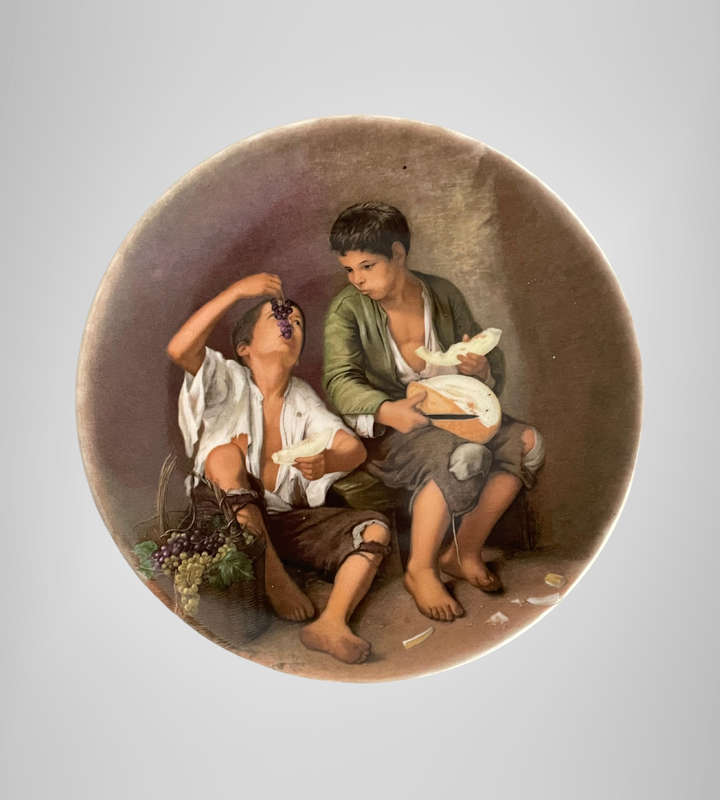 Poole England 15.3cm Decorative Plate  The Beggar Boys by Bartolomé Esteban Murillo