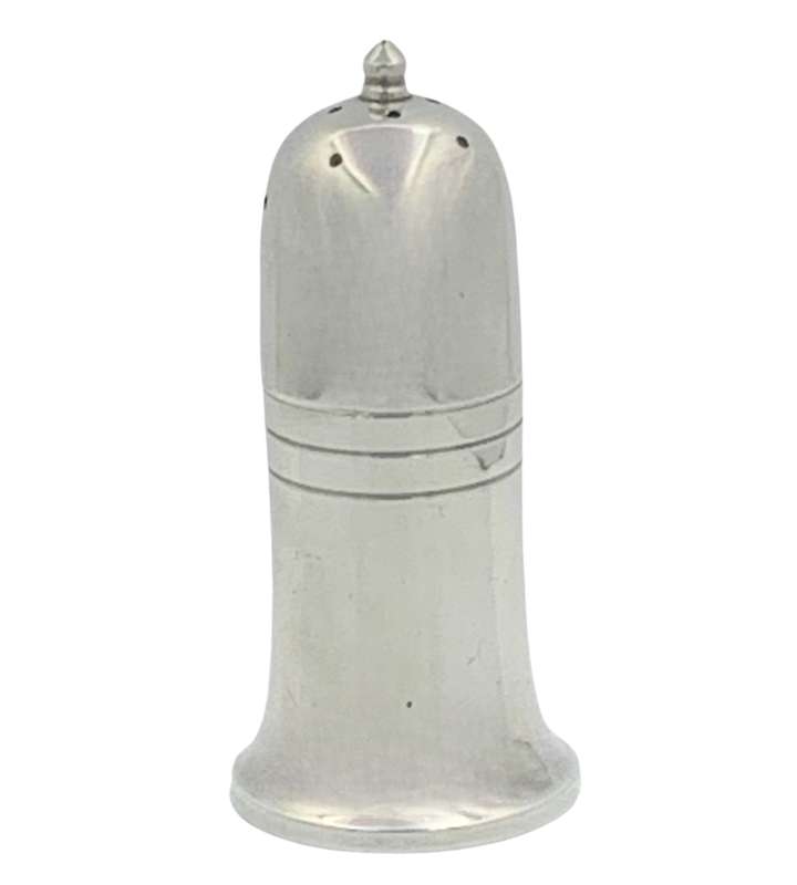 Antique 1920 John Turton & Co Sheffield Hotel Silver Sugar Caster - Super Heavy - Screw Lid - 56mm D