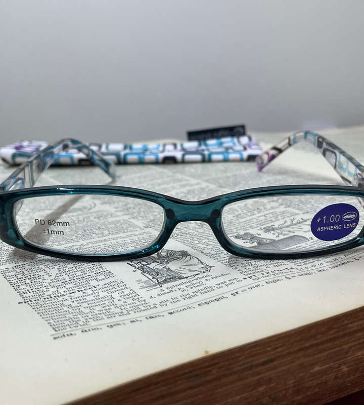 Sight Station Mondrian Peacock 1.0 +1.00 Aspheric Reading Glasses + 1 x Free Sunglasses