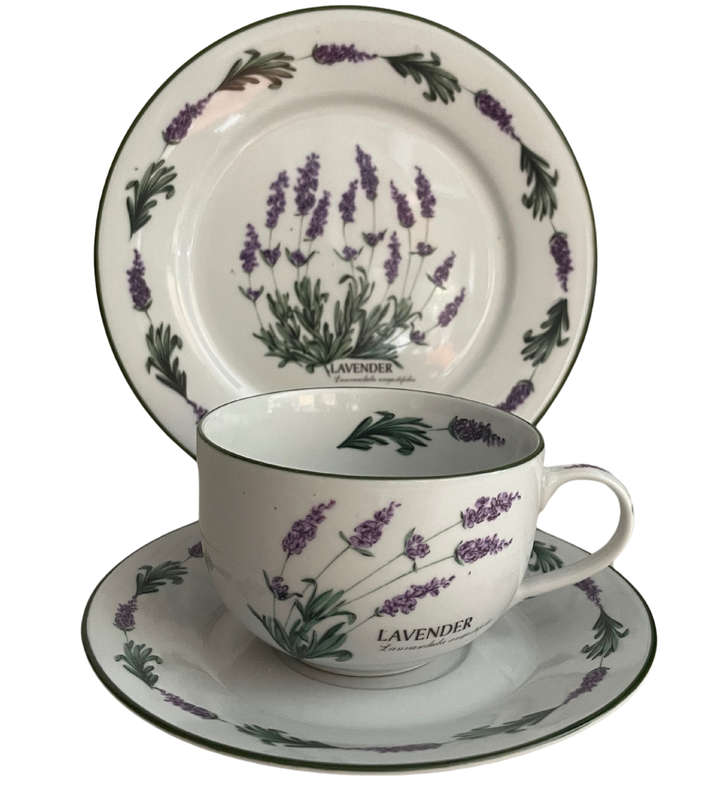 WIESENTHAL "Lavender" Trio - Cup, Saucer, and Side Plate