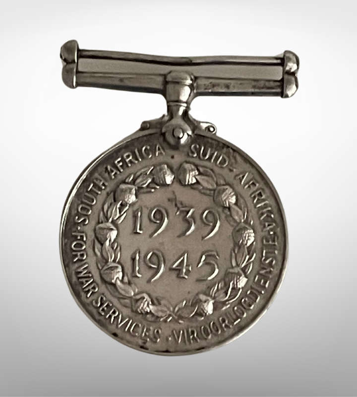 WWII South African War Service Medal (1939-1945)  No Ribbon  100% Original