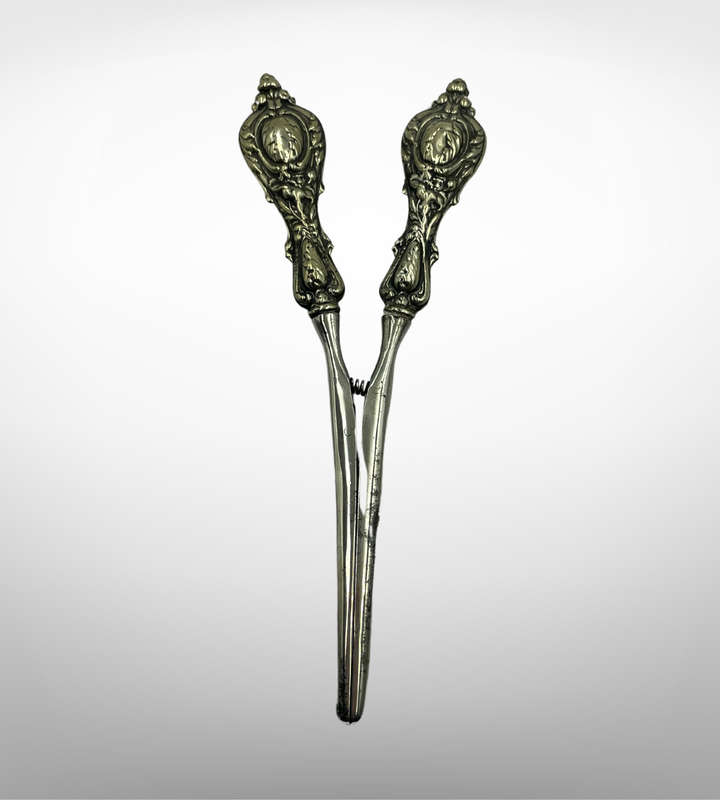 Antique Glove Stretcher | Ornate Design | Reg. 16119 | Silver Plate Patina | c. Late 1800s