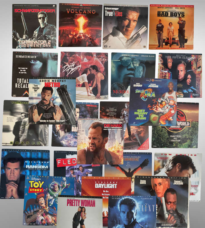 25 Classic & Collectible LaserDiscs  No Scratches! - Large Laser Discs