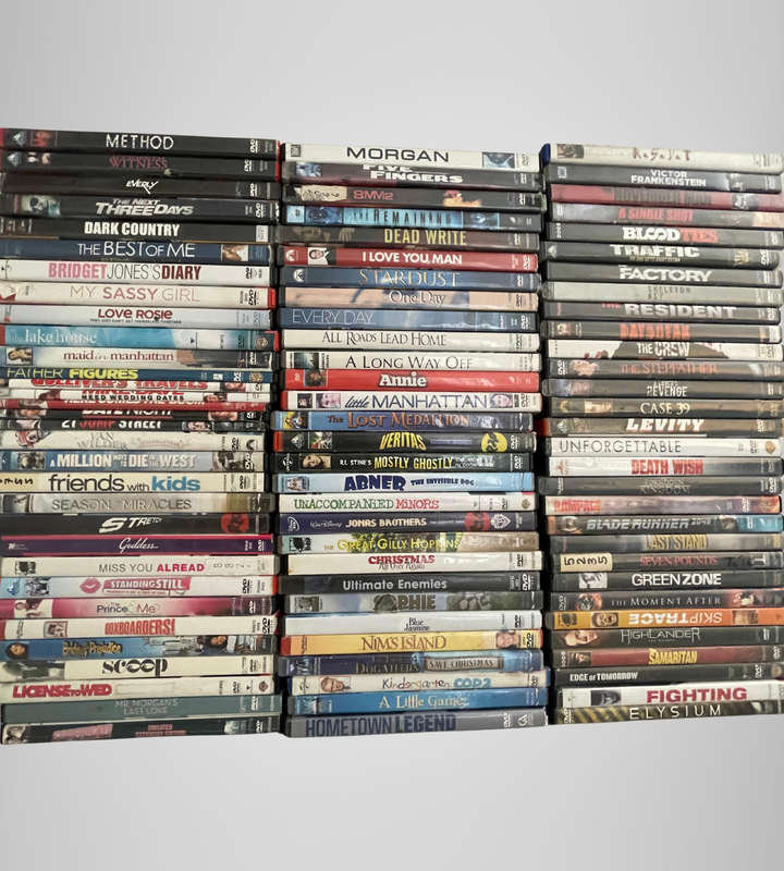 100+ Mixed Genre DVD Lot  Romance, Thriller, Comedy, Family, Horror & Action  Bargain Bundle