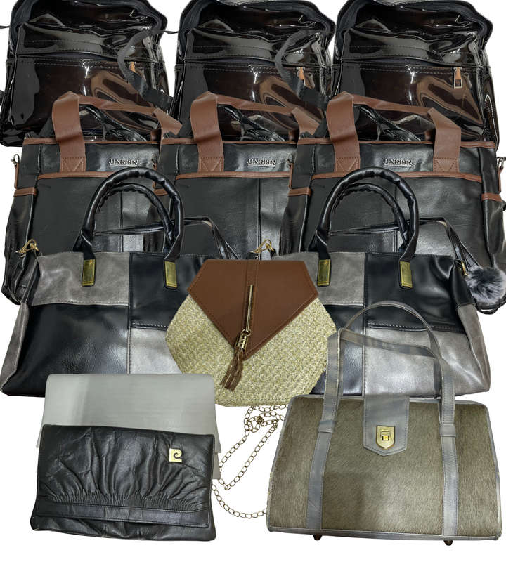 Lot of 10 Handbags & 3 Backpacks | Vintage & Modern Mix | Leather, Faux Leather, PVC - Reduced