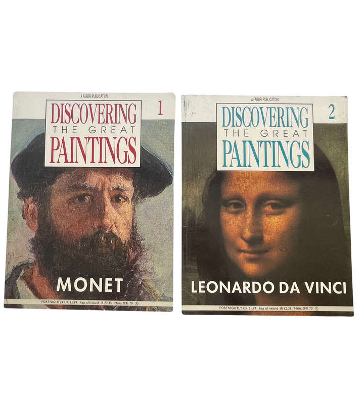 Art Collection Magazines: Discovering the Great Paintings  Monet & Leonardo Da Vinci (1989/90)