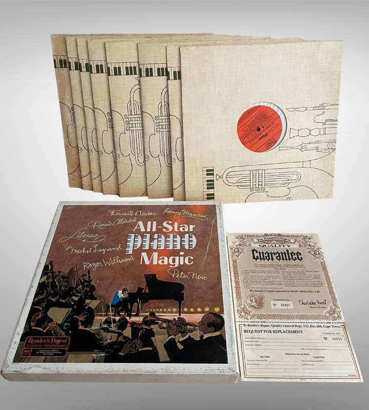 All-Star Piano Magic 8-LP Vinyl Box Set  Readers Digest Music Collection w/ Certificate No. 56651