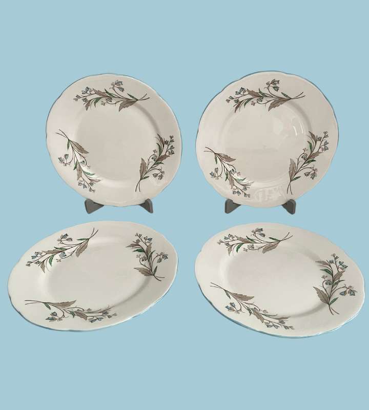 6 x Royal Stafford Bone China Side/Dessert Plates  Vintage 1940s (Established 1845, England)
