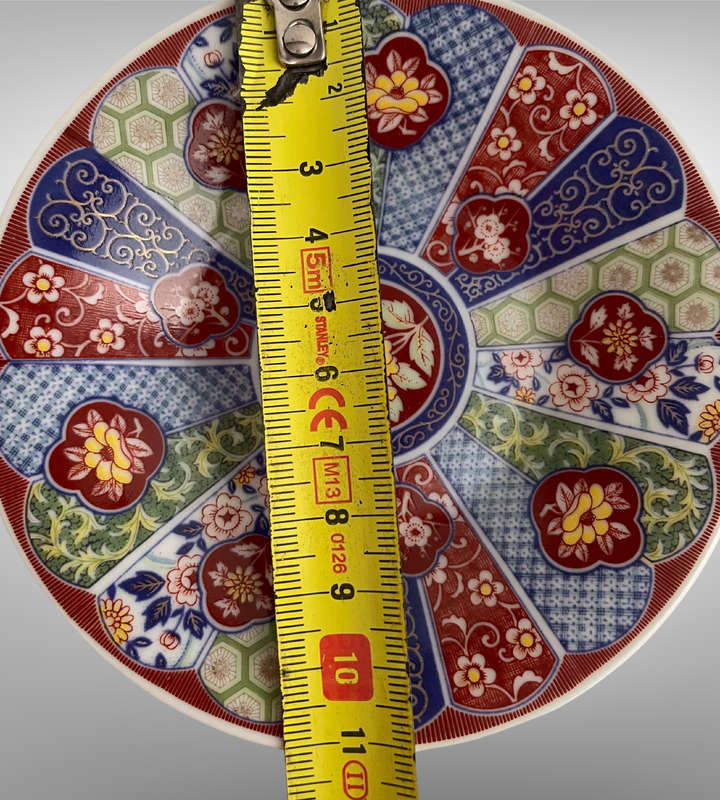Set of 4 Small Vintage Japanese Decorative Porcelain Plates / Pin Trays Imari Style (c. 1960s1970s)