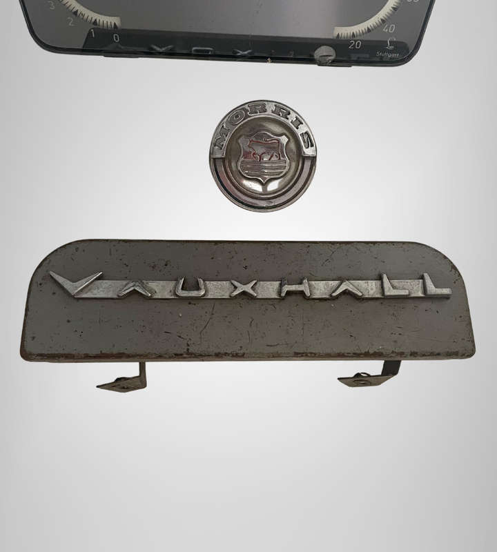R1 Start! Vintage Mancave Lot  Lufft Stuttgart Rearview Mirror (Thermo/Altimeter), Morris Minor Bad