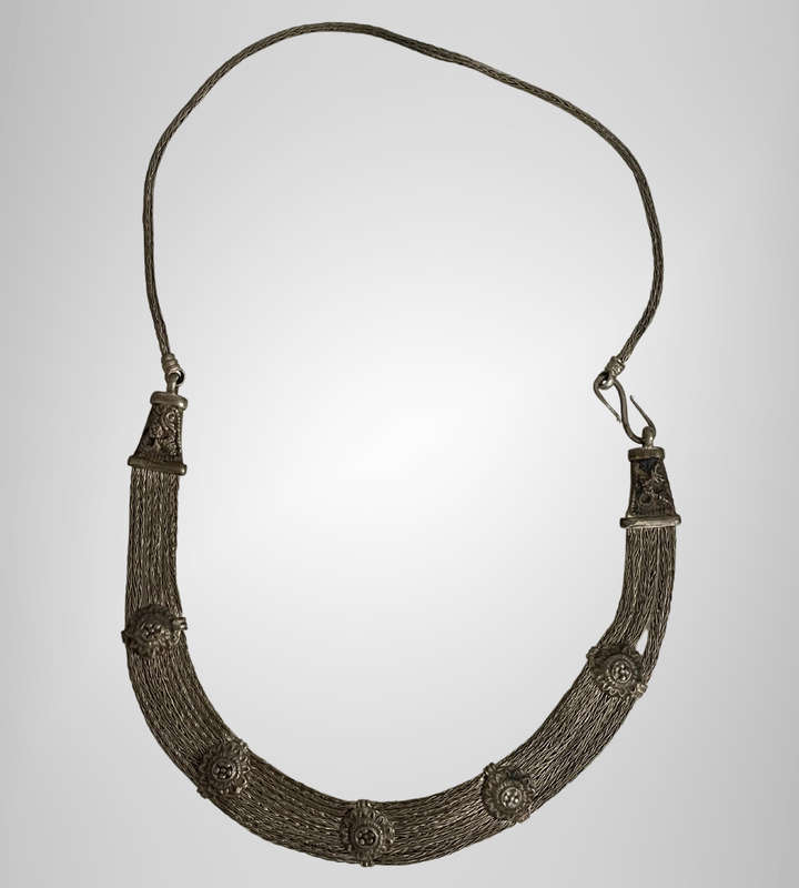 Handmade Tribal Necklace  Rajasthan Nepal Tibet  Vintage Boho Ethnic Design  57cm
