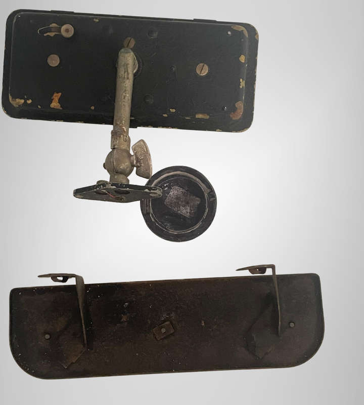 R1 Start! Vintage Mancave Lot  Lufft Stuttgart Rearview Mirror (Thermo/Altimeter), Morris Minor Bad
