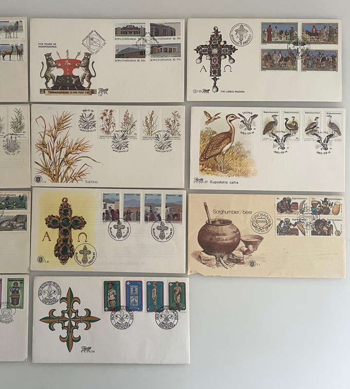 Bophuthatswana First Day Covers Lot (11) | 19791984 | Independence, Nature, History & Culture