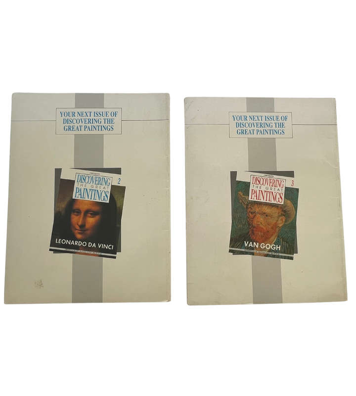 Art Collection Magazines: Discovering the Great Paintings  Monet & Leonardo Da Vinci (1989/90)