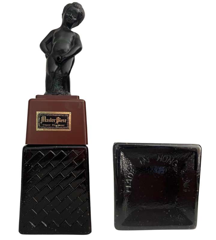 Rare Vintage Bar Collectibles - 3-Piece Master Piece Liquor Dispensers & Miniature ceramic