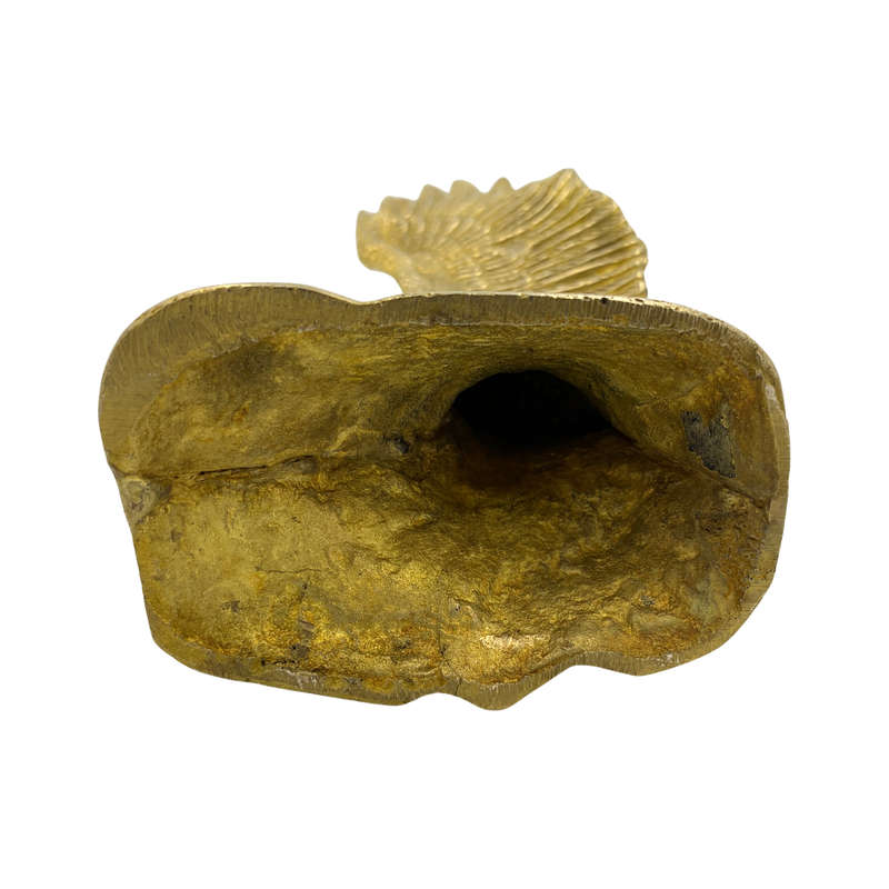 Vintage Brass Flying Eagle Sculpture  Feng Shui and Vastu Décor