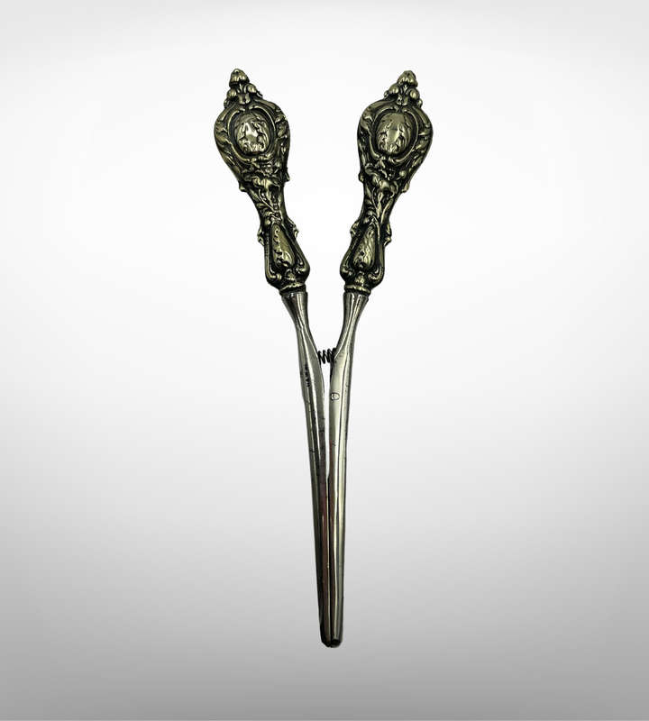 Antique Glove Stretcher | Ornate Design | Reg. 16119 | Silver Plate Patina | c. Late 1800s