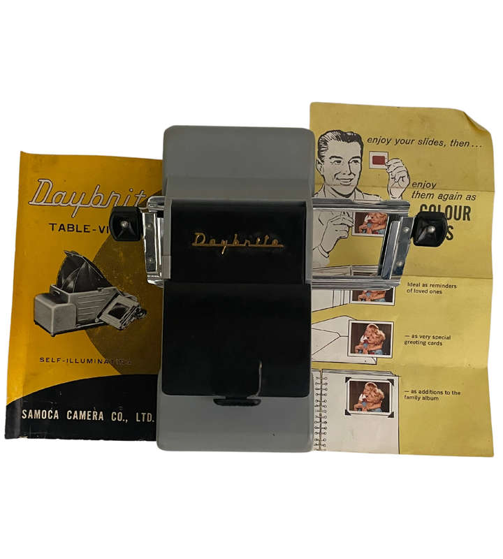 Vintage Samoca Camera Co. Romance Daybrite 35mm Slide Viewer - Boxed with Spare Bulbs