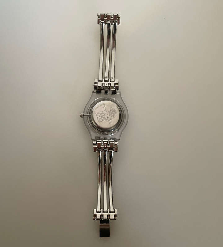 Reduced! Swatch IRONY DIAPHANE TRI Gold Women's Swiss Watch - Superb Condition