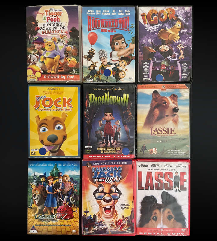 70+ Kids & Family DVD Bundle | Animated & Live-Action Favorites | Used
