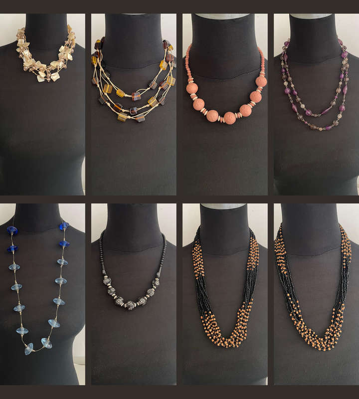 Bulk Lot of 26+ Vintage Costume Jewelry Necklaces - Mixed Style