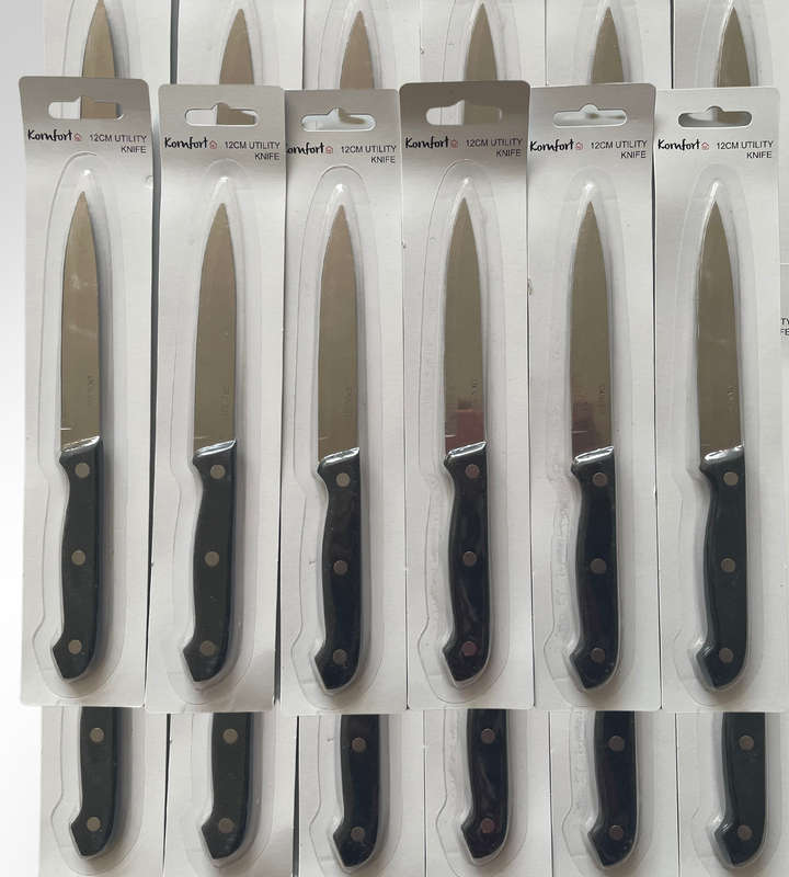 Preowned Unused 18-Piece Komfort Utility Knife Set - Original Packaging, Stainless Steel Blades