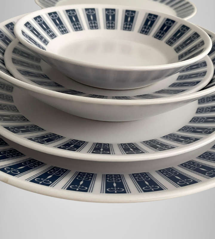 Elegant Blue & White Noritake Set (32pc)  Coastal Style for Cape Cottage Living