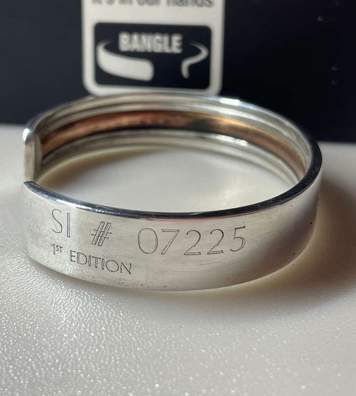 Nelson Mandela 46664 Pure Silver Bangle | 1st Edition | Limited Edition with Serial Number