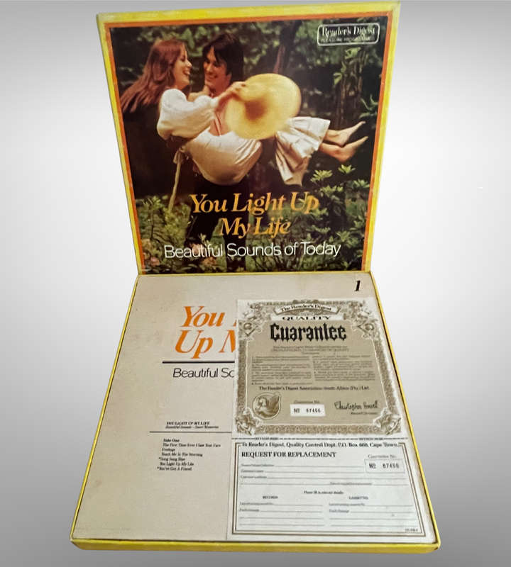 You Light Up My Life  8 LP Vinyl Box Set | Readers Digest Beautiful Sounds of Today