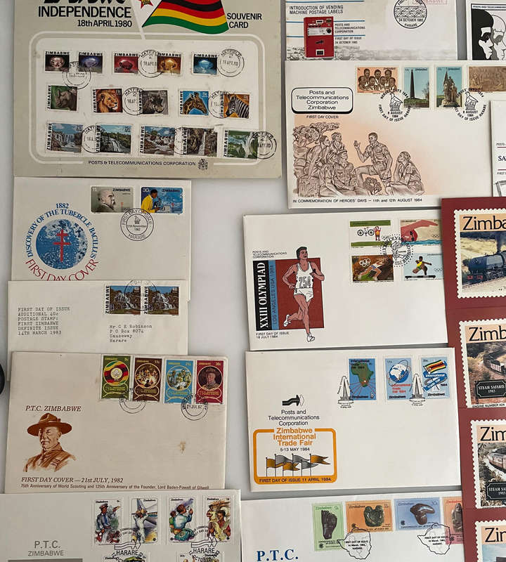 Zimbabwe First Day Covers & Philatelic Lot (1980-1996)  60+ Items Incl. Independence, Nature,
