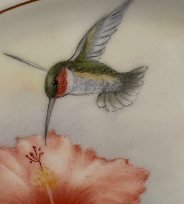 1 x Hand-Painted Wall Décor Plate by Daphne Karlson (1988)