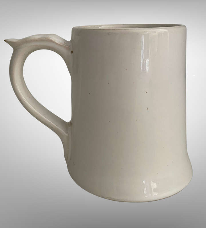 Vintage Norbel Zimbabwe Ceramic Beer Mug  Fothergill Island Kariba Green Tiger Footprint Collectibl