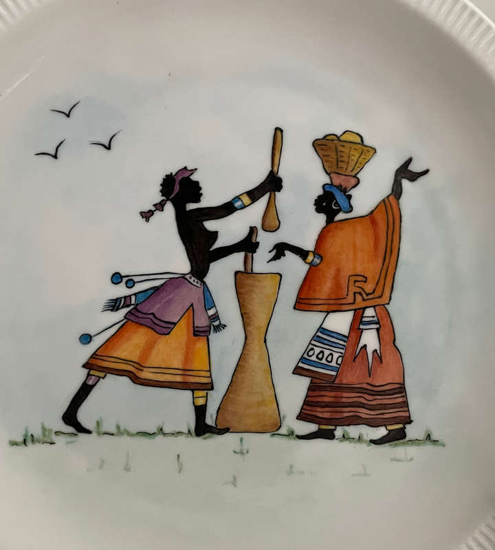 Set of 3 Hand-Painted Wall Décor Plates by Daphne Karlson (2000- 2001)