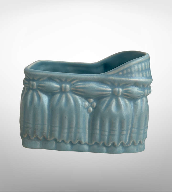 1950's Mid-Century Modern Ceramic Planter  Baby Nursery Bassinet Crib Design