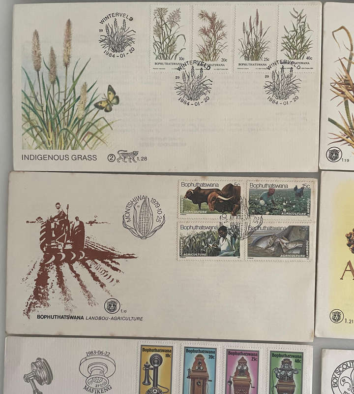 Bophuthatswana First Day Covers Lot (11) | 19791984 | Independence, Nature, History & Culture