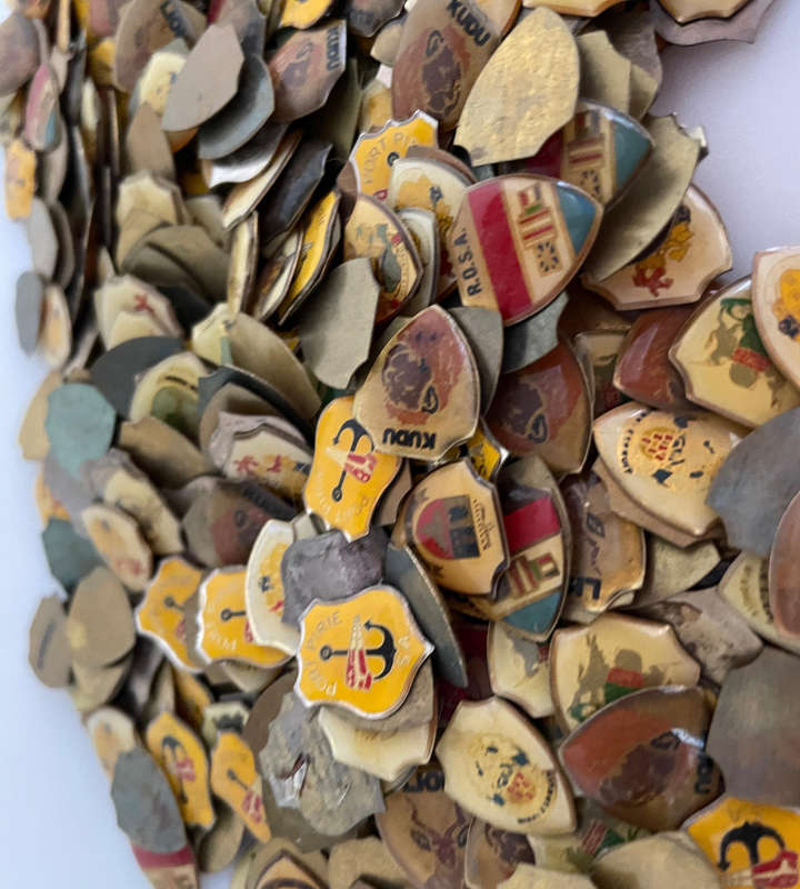 Lot of 440+ Vintage Enamel Teaspoon Shields (15mm)  Ideal for Replacements, Craft, or Art Projects