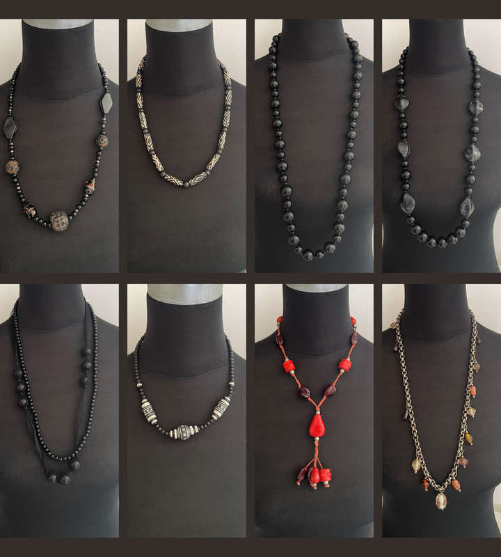 Bulk Lot of 26+ Vintage Costume Jewelry Necklaces - Mixed Style